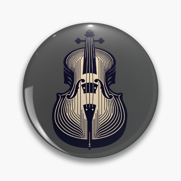 Item preview, Elegant Art Deco Cello Illustration designed and sold by BRU Design.