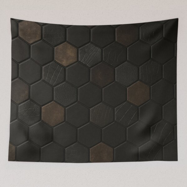 Item preview, Textured Hex Mosaic designed and sold by Kaleidoscope Print.