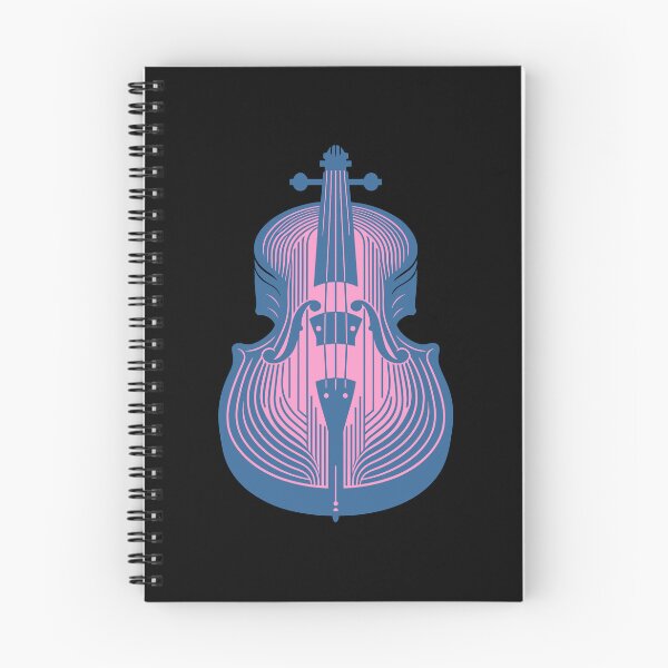 Item preview, Retro Pink and Blue Cello Art designed and sold by BRU Design.