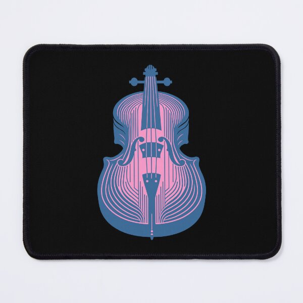 Item preview, Retro Pink and Blue Cello Art designed and sold by BRU Design.