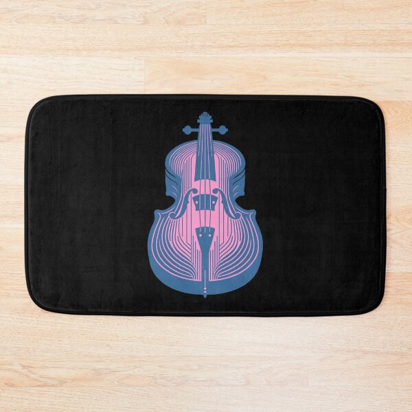 Item preview, Retro Pink and Blue Cello Art designed and sold by BRU Design.