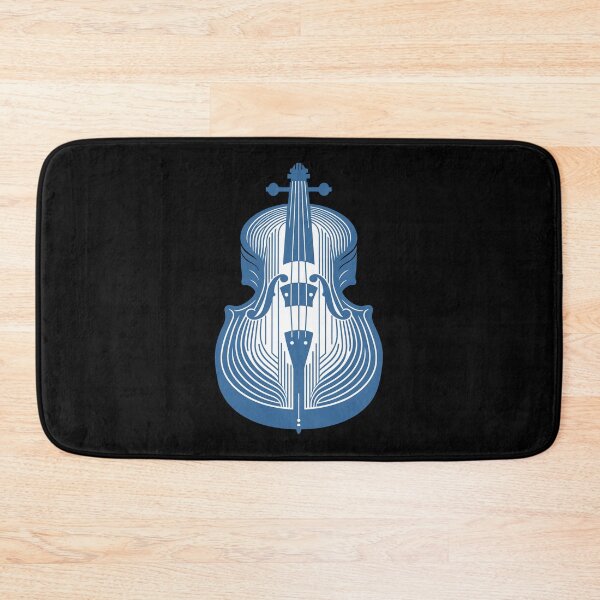 Item preview, Blue and White Cello Line Art designed and sold by BRU Design.