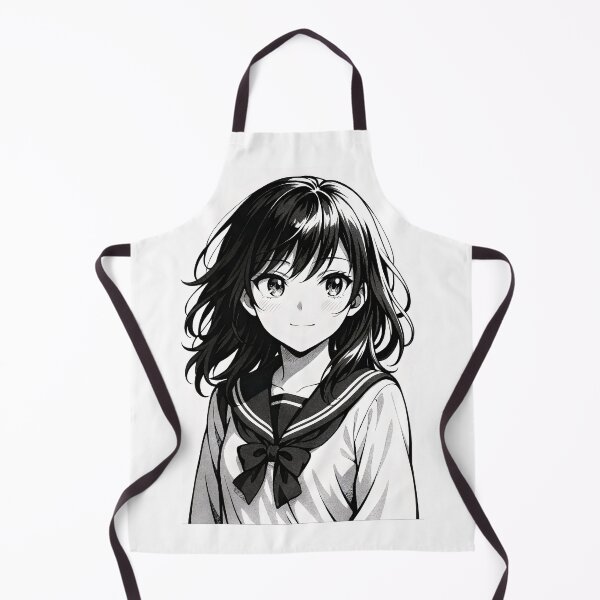 Item preview, Beautiful Anime Girl in Manga Style Portrait designed and sold by Amr Siam.