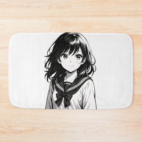 Item preview, Beautiful Anime Girl in Manga Style Portrait designed and sold by Amr Siam.