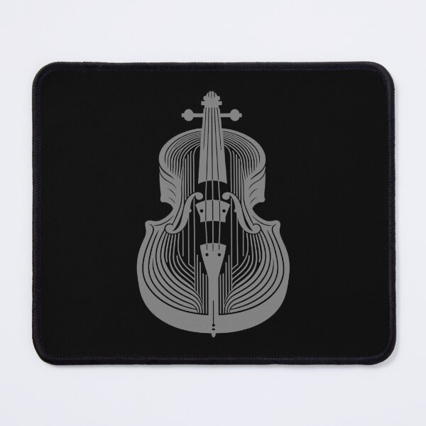 Item preview, Minimalist Gray Cello Silhouette designed and sold by BRU Design.