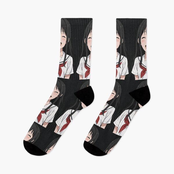 Item preview, Smiling Anime Schoolgirl in Japanese Sailor Uniform designed and sold by Amr Siam.