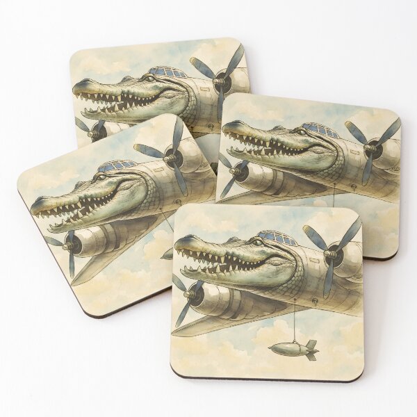 Item preview, Bombardiro Crocodilo Watercolor Meme Art designed and sold by EmeraldeaArt.