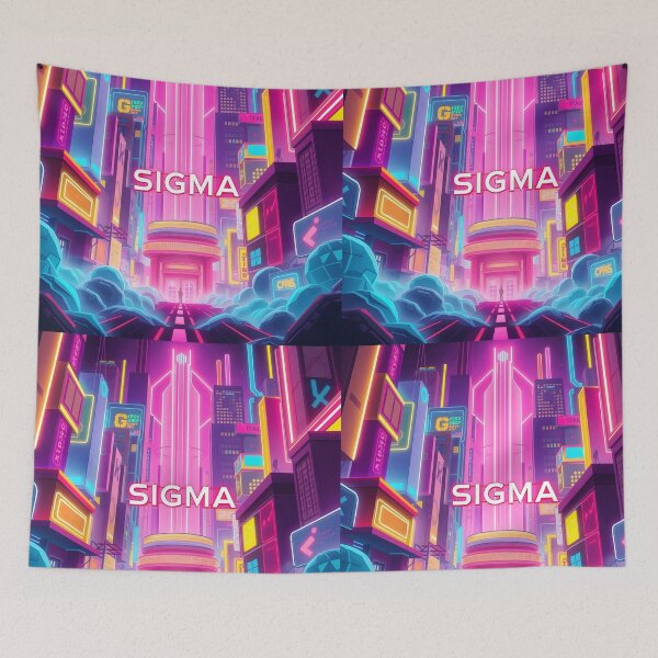 Item preview, Sigma City – Neon Futuristic Skyscraper Scene designed and sold by EmeraldeaDesign.