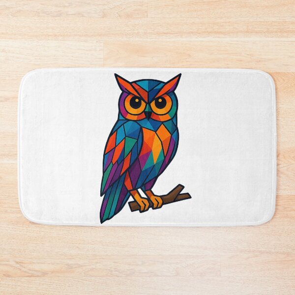Item preview, Prismatic Owl Perched designed and sold by TheWonkyEaselCo.