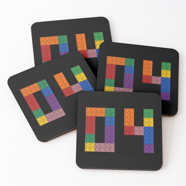 Item preview, 04 numbering made of bricks designed and sold by Brickification.