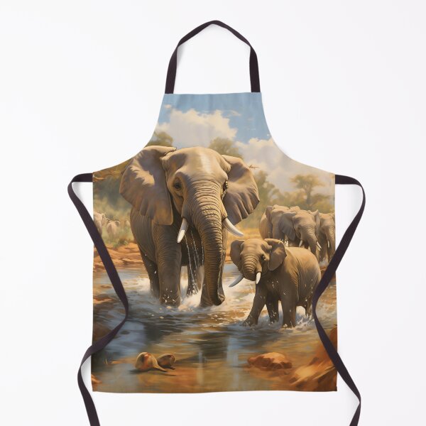 Item preview, Gentle Giants at Play: The Elephant Water Dance designed and sold by DrawnThreads.