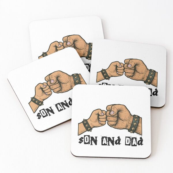 Item preview, Son and Dad - Fist Punch Punk/Metal Buddies designed and sold by DOG-N-ROLL.