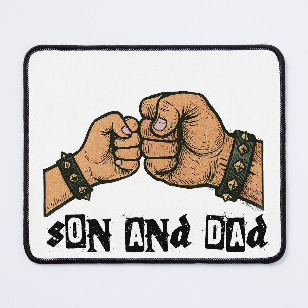 Item preview, Son and Dad - Fist Punch Punk/Metal Buddies designed and sold by DOG-N-ROLL.
