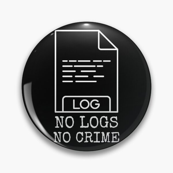 Item preview, no logs no crime white designed and sold by Wordsmith-Wear.
