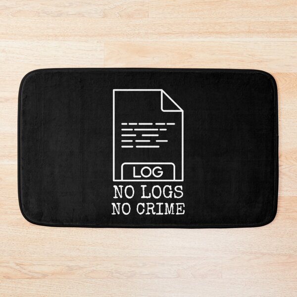 Item preview, no logs no crime white designed and sold by Wordsmith-Wear.