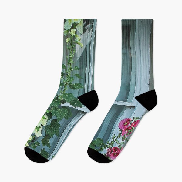 Item preview, hollyhocks designed and sold by Murph's Images.