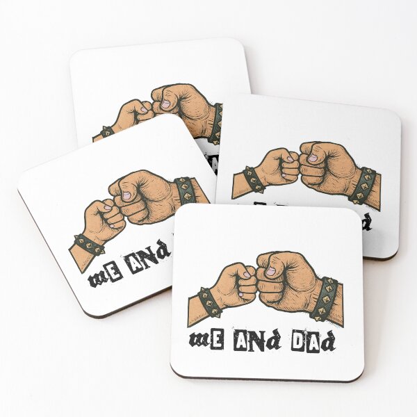 Item preview, Me and Dad - Fist Punch Punk/Metal Buddies designed and sold by DOG-N-ROLL.