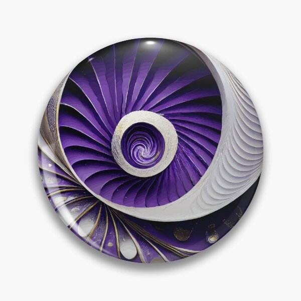 Item preview, Abstract Spiral  Purple and White 172 designed and sold by Vicky Brago-Mitchell®.