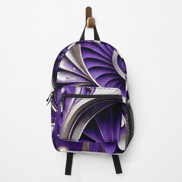 Item preview, Abstract Spiral Purple and White 172 designed and sold by Vicky Brago-Mitchell®.