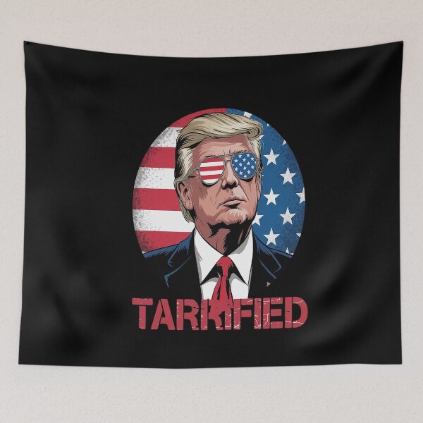 Item preview, Tarrified Political Vinyl Sticker, Funny designed and sold by splindoershop.