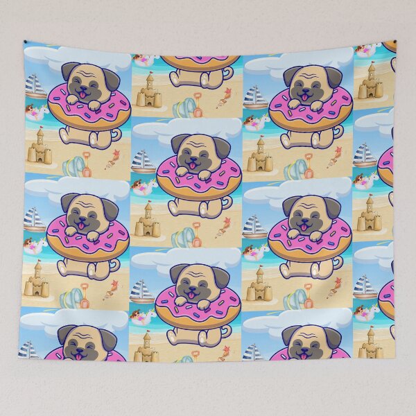 Item preview, A pug by the sea designed and sold by MitMopsundHerz Rosinchens_Welt.
