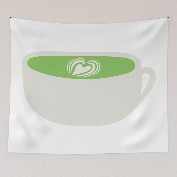 Item preview, cup of matcha latte  designed and sold by sweetb3rry.