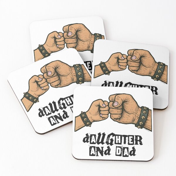 Item preview, Daughter and Dad - Fist Punch Punk/Metal Buddies designed and sold by DOG-N-ROLL.