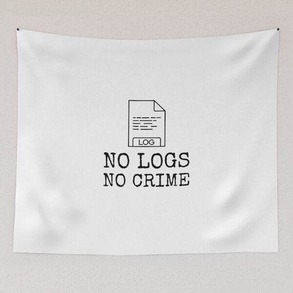 Item preview, no logs no crime designed and sold by Wordsmith-Wear.