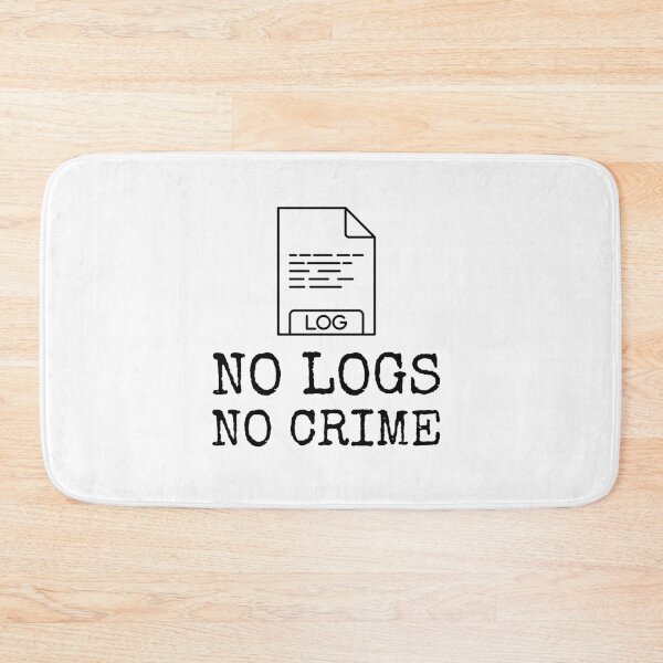 Item preview, no logs no crime designed and sold by Wordsmith-Wear.