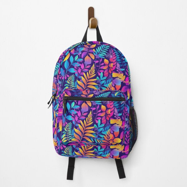 Item preview, Vibrant Neon Foliage | Maximalist Botanical Art with Lush Ferns & Forest Leaves designed and sold by CreativeCanvas8.