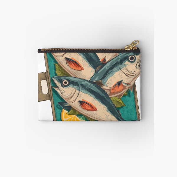 Item preview, Funny Vintage Tuna Fish Illustration – French Wordplay Food Art designed and sold by BeUniqueCo.