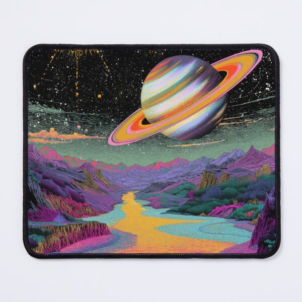 Item preview, Saturn River Valley - Cosmic design designed and sold by BlissxPals.
