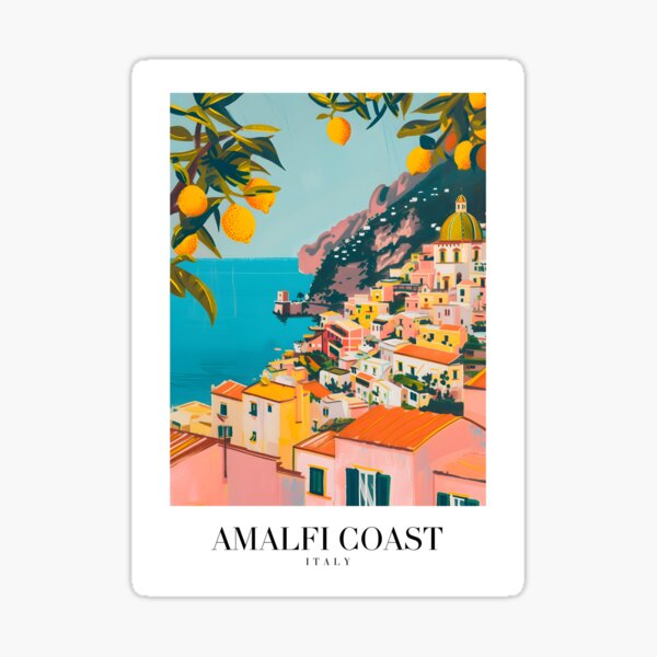 Item preview, Amalfi Coast designed and sold by Lucy Goosy Art.