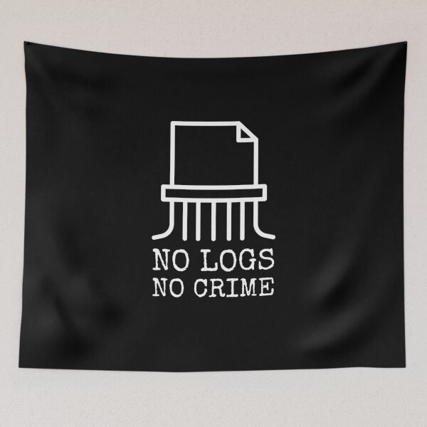 Item preview, no logs no crime white designed and sold by Wordsmith-Wear.