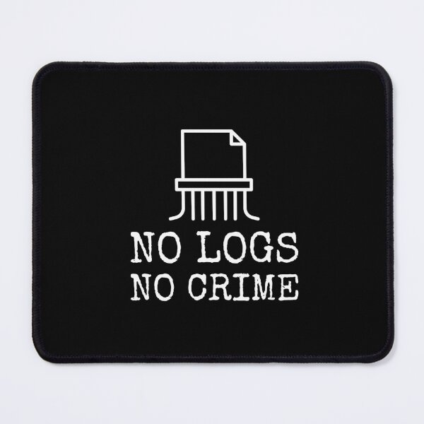 Item preview, no logs no crime white designed and sold by Wordsmith-Wear.