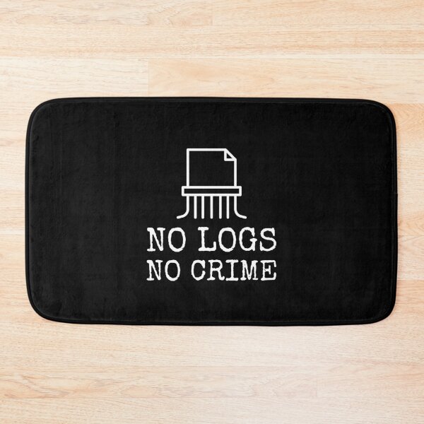 Item preview, no logs no crime white designed and sold by Wordsmith-Wear.