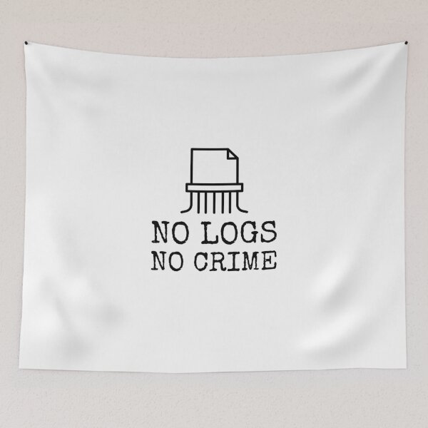 Item preview, no logs no crime designed and sold by Wordsmith-Wear.