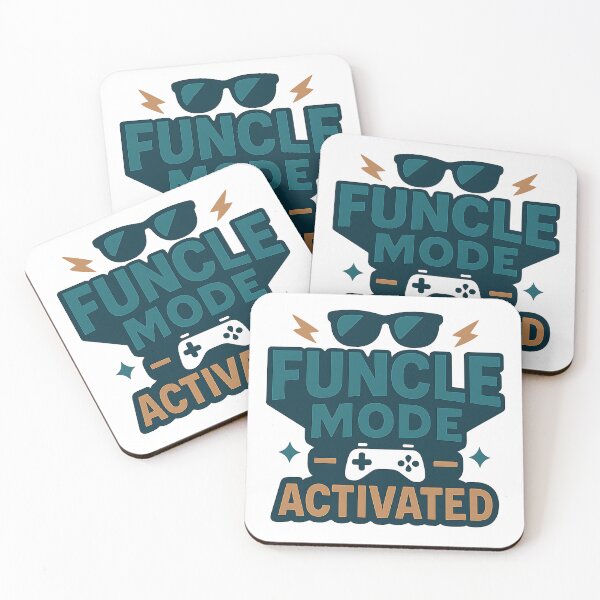 Item preview, Funcle Mode Activated - Uncle - Baby Birth Announcement designed and sold by Studio Swerve.