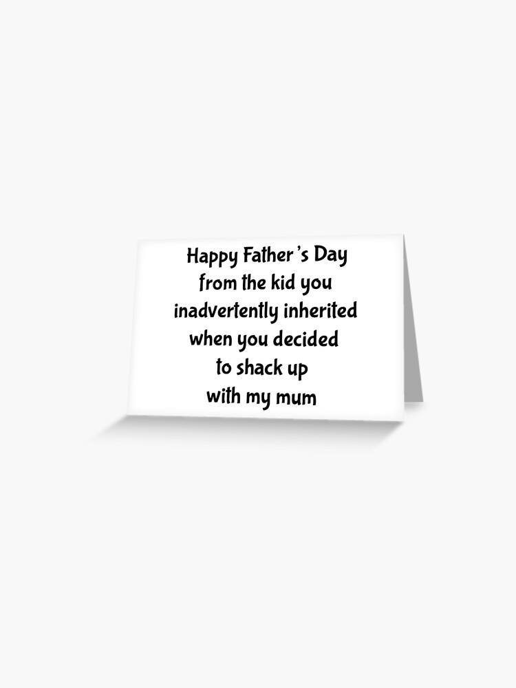 Card For Step Dad Fathers Day Card For Step Dad Card For Bonus Dad Funny Fathers Day Card Step 3647