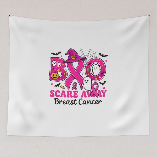 Item preview, Boo Scare Away Breast Cancer Awareness Pink Ribbon Halloween designed and sold by facegm.
