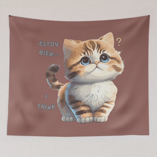 Item preview, Doubtful Kitten – I'm Fine… I Think designed and sold by MadeByKriss.