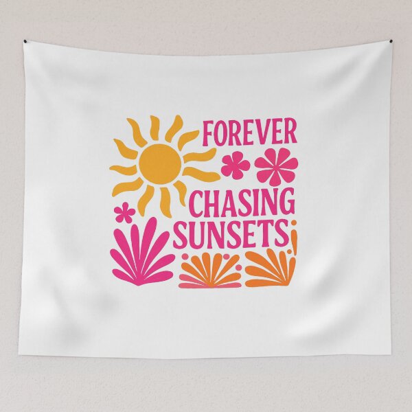 Item preview, Forever chasing sunsets｜Forever chasing｜Beach bum png｜Boho summer png｜Coquette summer bow｜Beach life png｜Retro summer png｜Summer vibes png designed and sold by PixelBlooming.