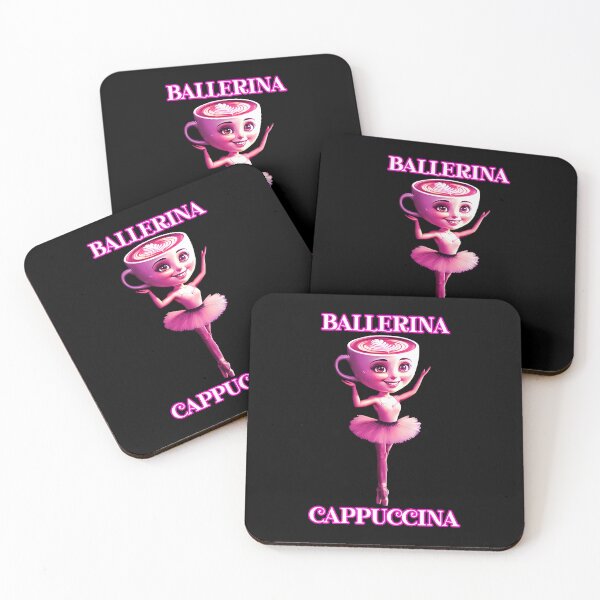 Item preview, Ballerina Cappuccina – Dreamy Pink Whimsy designed and sold by EmeraldeaArt.