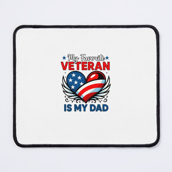 Item preview, Dad Father's Day My Favorite Veteran Is My Dad Heart designed and sold by facegm.