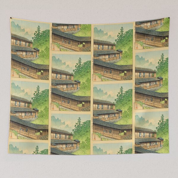 Item preview, Miyagi Ken Sakunami Onsen (Sakunami Hot Springs, Miyagi Prefecture) by Hasui Kawase | Japanese Onsen Poster | Japandi Art designed and sold by artofuniverse.