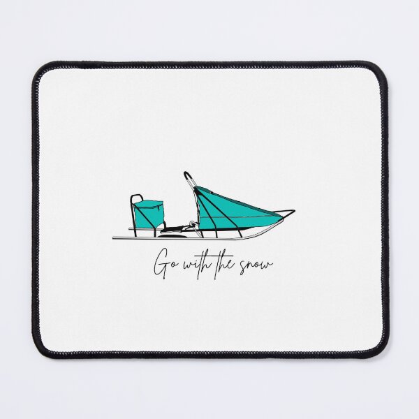 Item preview, Go WIth The Snow (teal) designed and sold by Riot Dogs.