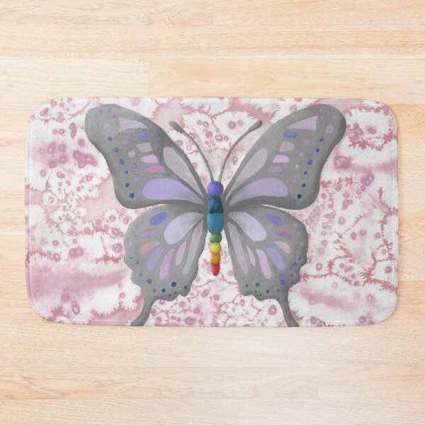 Item preview, Butterfly with body in chakra colors designed and sold by Sandra  Steinke.
