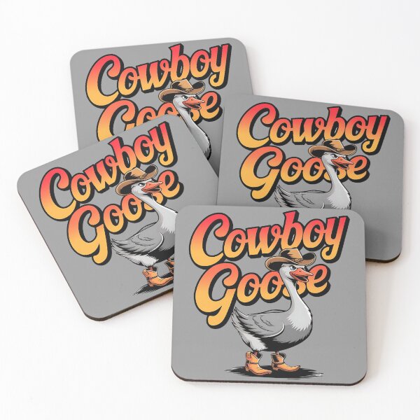 Item preview, Cowboy goose - Yeehaw goose - Goose in boots - Goose on the loose - Western goose - Silly goose - Honky tonk goose - Cowgirl duck designed and sold by JansenGS.
