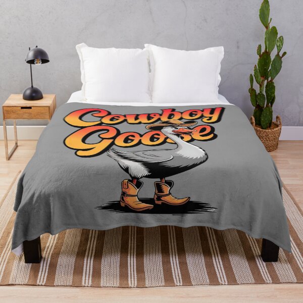 Item preview, Cowboy goose - Yeehaw goose - Goose in boots - Goose on the loose - Western goose - Silly goose - Honky tonk goose - Cowgirl duck designed and sold by JansenGS.