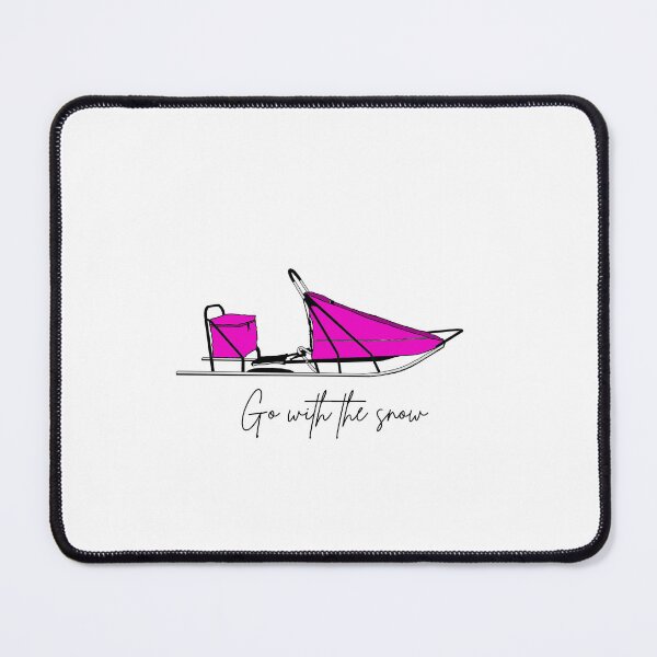 Item preview, Go With The Snow (pink) designed and sold by Riot Dogs.